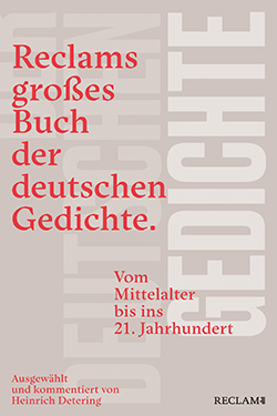 : Reclams großes Buch der deutschen Gedichte